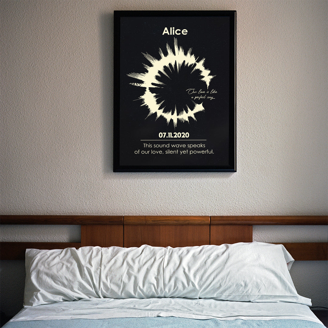 Personalized Sound Wave Art