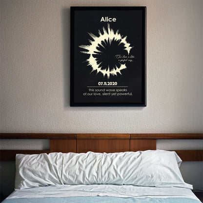 Personalized Sound Wave Art