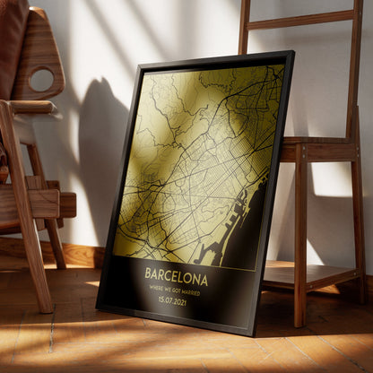 Personalized Square Map Art