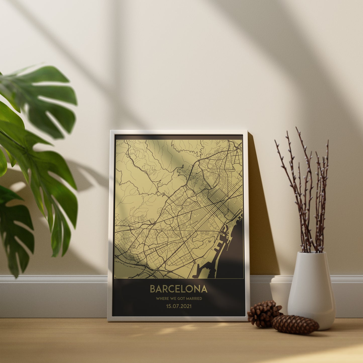 Personalized Square Map Art