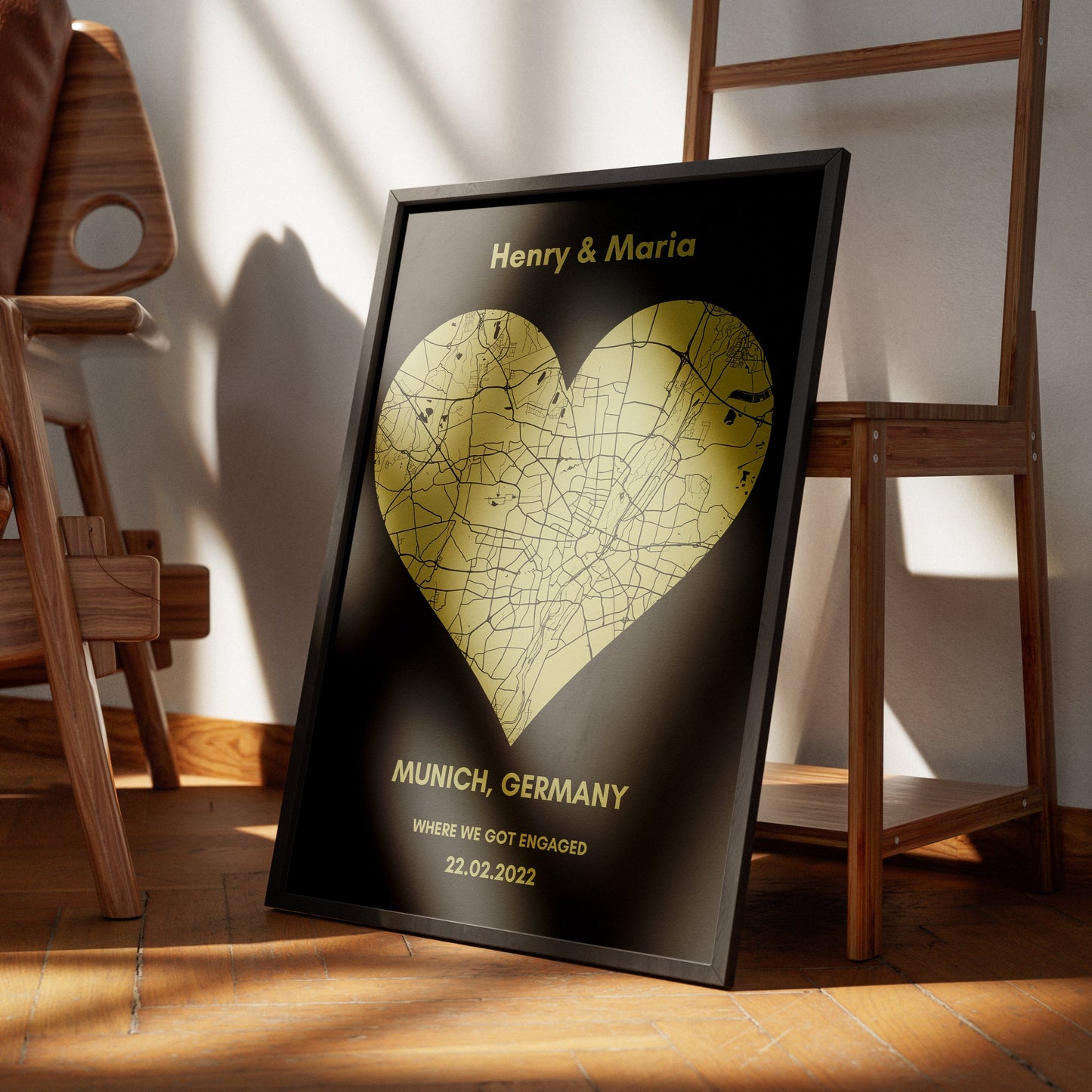 Heart Map Art