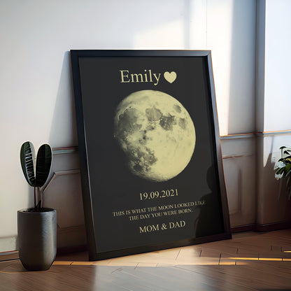 Personalized Moon Phase Art