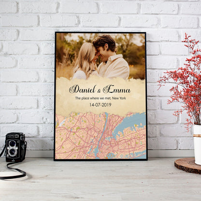 Personalized Memory Map Art